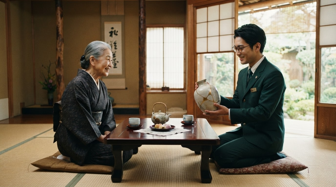 ご自宅での出張査定の様子