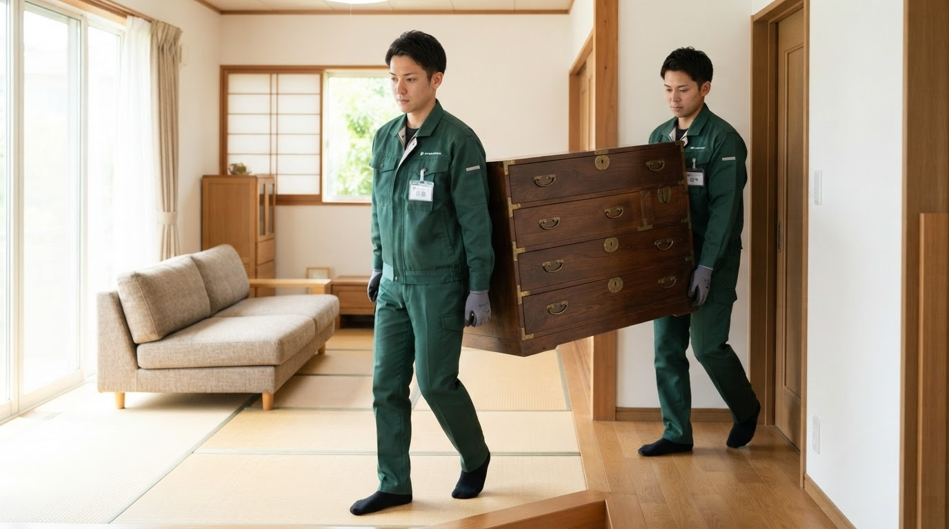 不用品の搬出作業